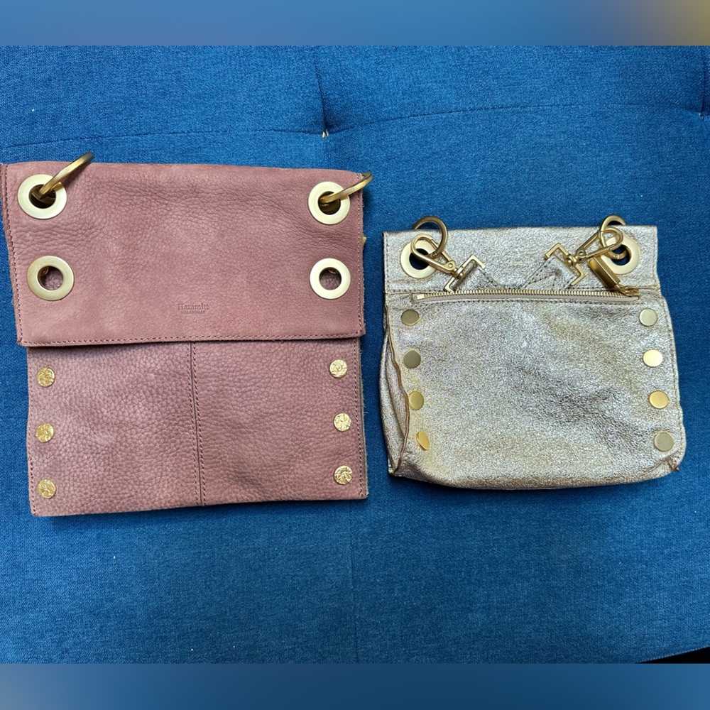 Hammitt Montana Medium reversible Rose Suede EUC HTF - Picture 6 of 6
